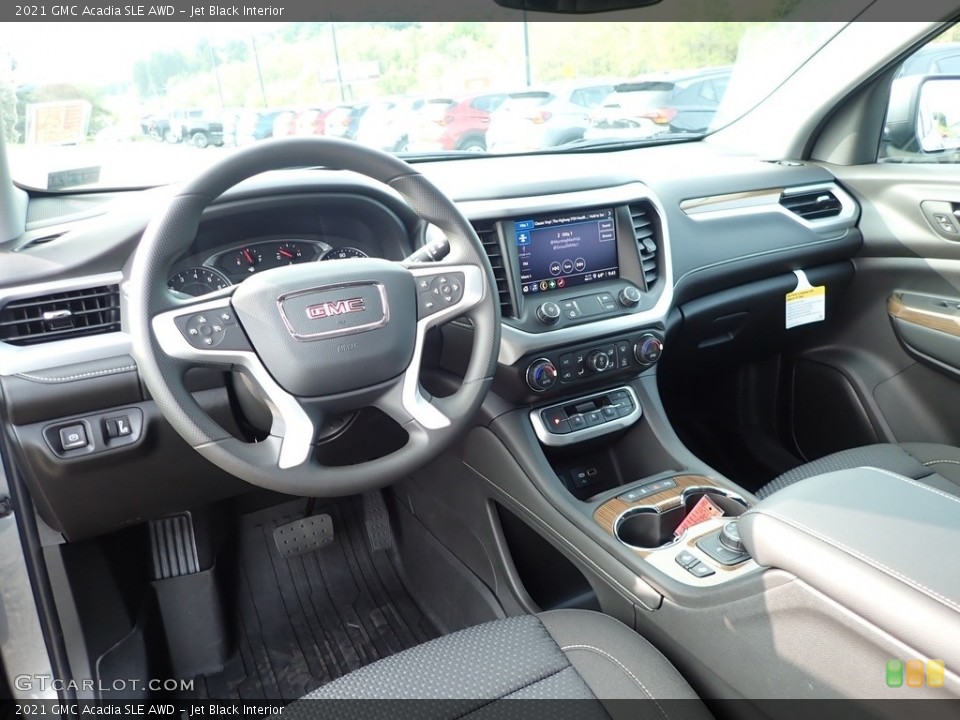 Jet Black Interior Photo for the 2021 GMC Acadia SLE AWD #139536500