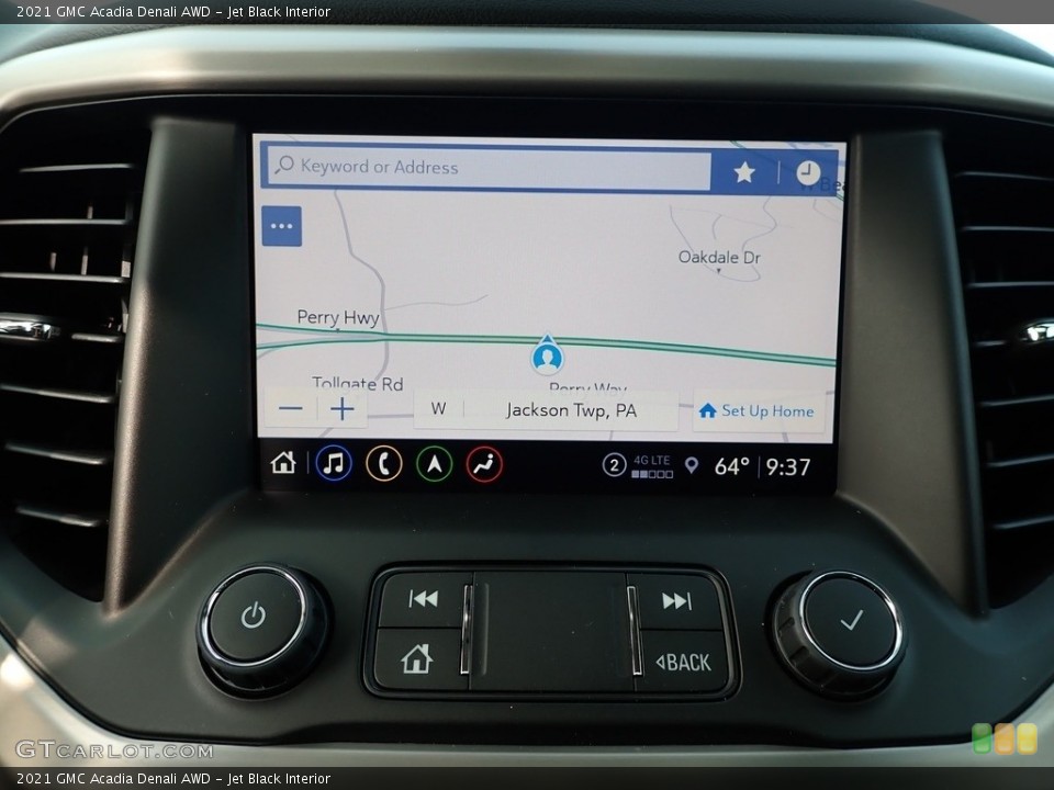 Jet Black Interior Navigation for the 2021 GMC Acadia Denali AWD #139537130