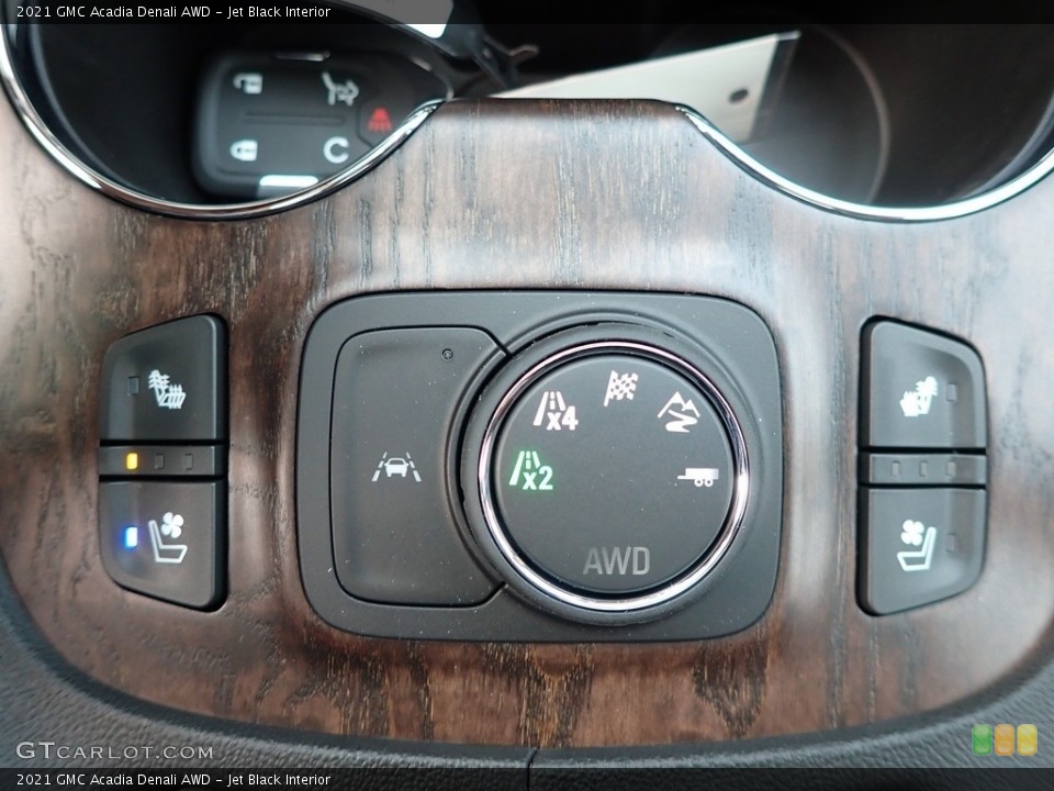 Jet Black Interior Controls for the 2021 GMC Acadia Denali AWD #139537160