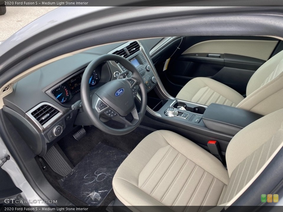 Medium Light Stone 2020 Ford Fusion Interiors