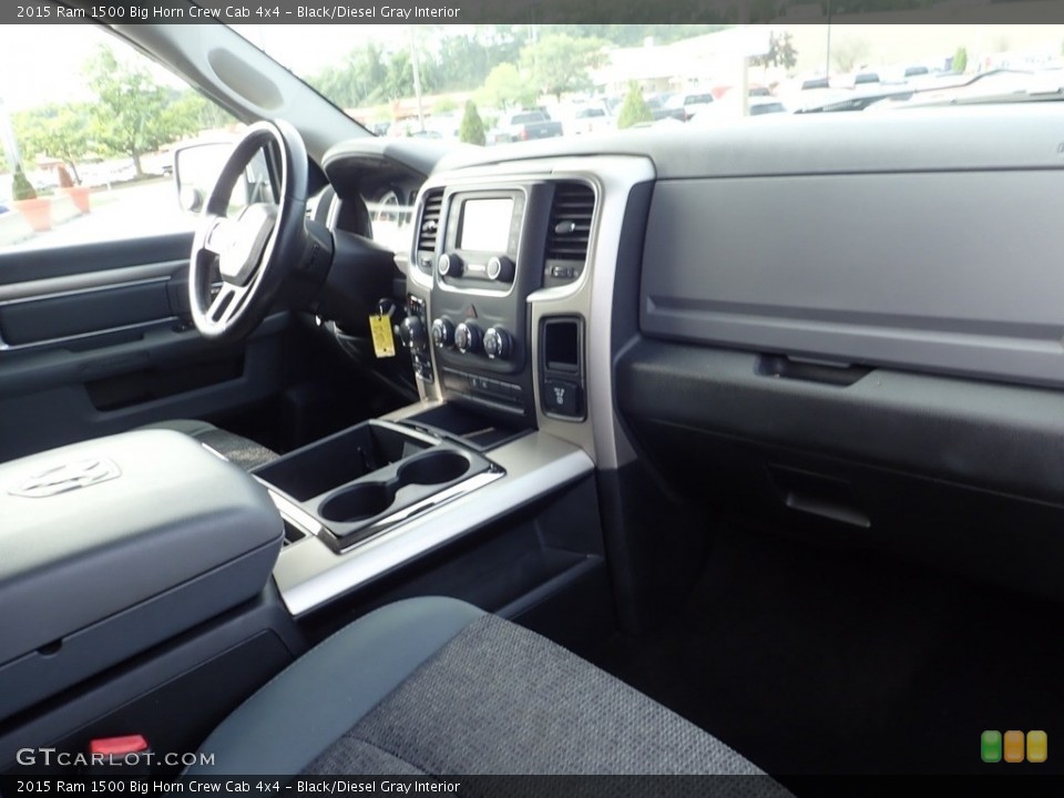 Black/Diesel Gray Interior Dashboard for the 2015 Ram 1500 Big Horn Crew Cab 4x4 #139539723