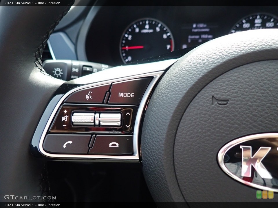 Black Interior Steering Wheel for the 2021 Kia Seltos S #139540218