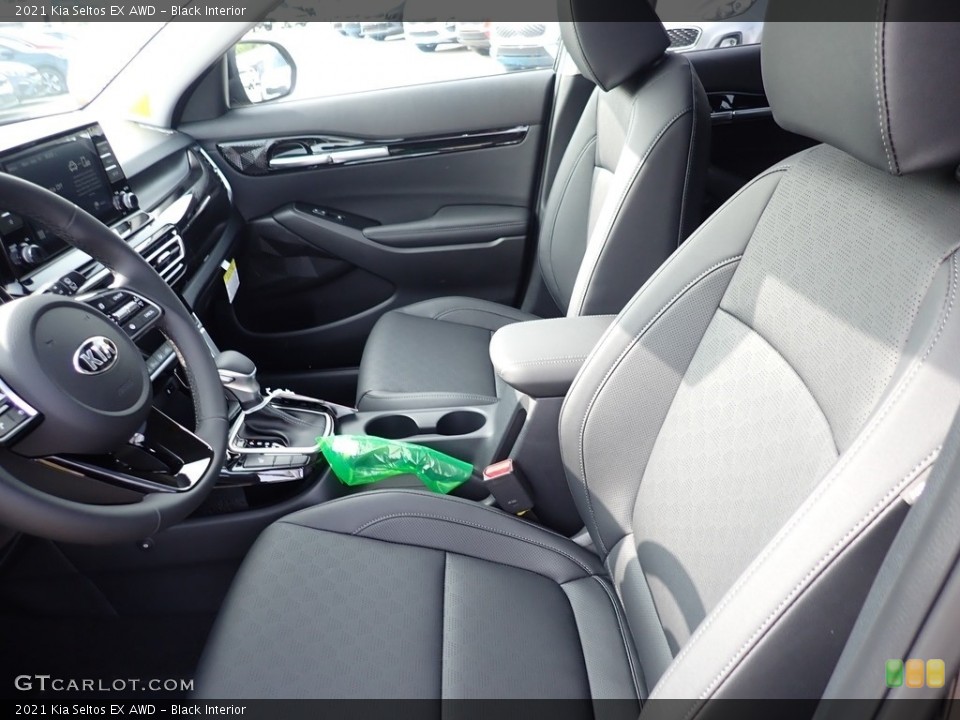 Black Interior Front Seat for the 2021 Kia Seltos EX AWD #139540551