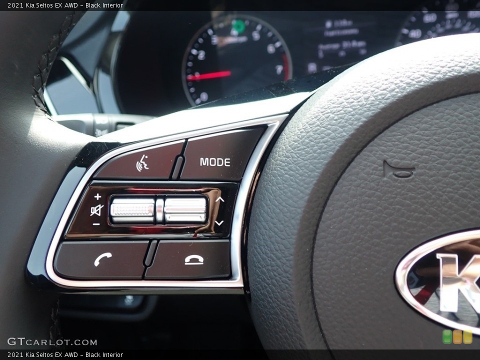 Black Interior Steering Wheel for the 2021 Kia Seltos EX AWD #139540679