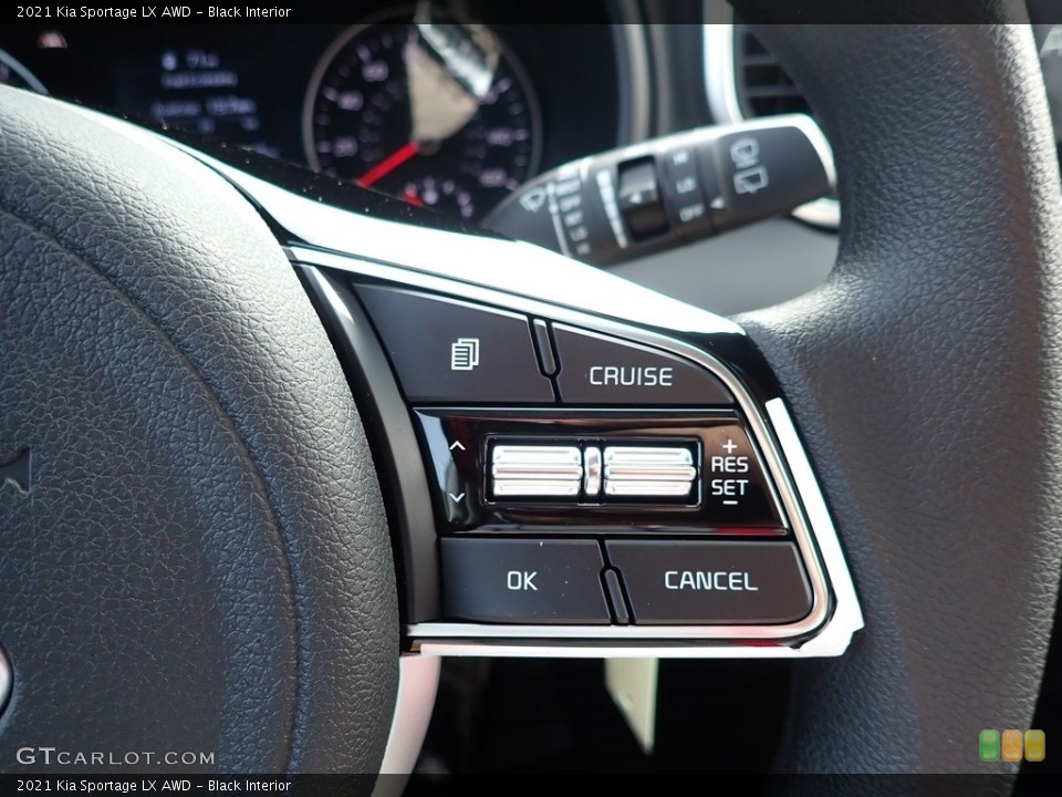 Black Interior Steering Wheel for the 2021 Kia Sportage LX AWD #139541427