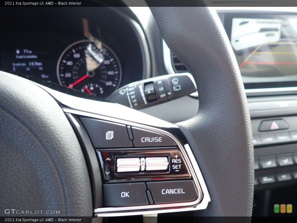 Black Interior Steering Wheel for the 2021 Kia Sportage LX AWD #139541538