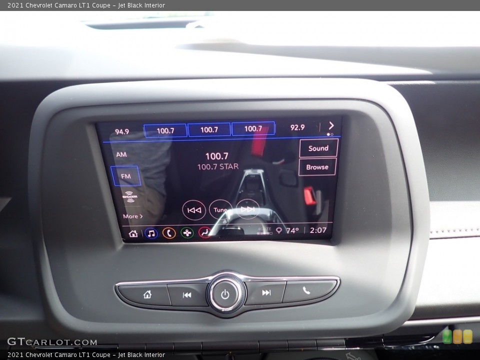Jet Black Interior Controls for the 2021 Chevrolet Camaro LT1 Coupe #139542396