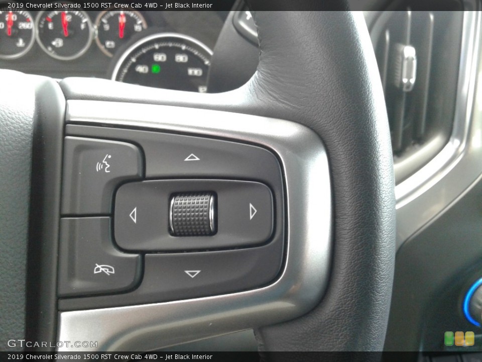 Jet Black Interior Steering Wheel for the 2019 Chevrolet Silverado 1500 RST Crew Cab 4WD #139542510