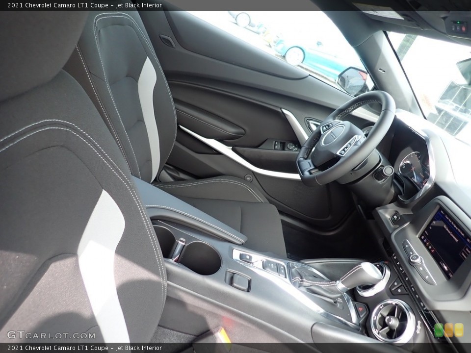 Jet Black Interior Front Seat for the 2021 Chevrolet Camaro LT1 Coupe #139542716