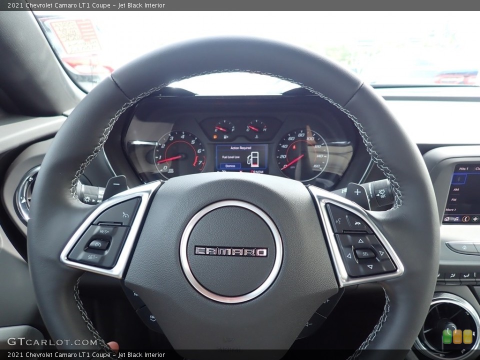 Jet Black Interior Steering Wheel for the 2021 Chevrolet Camaro LT1 Coupe #139542876