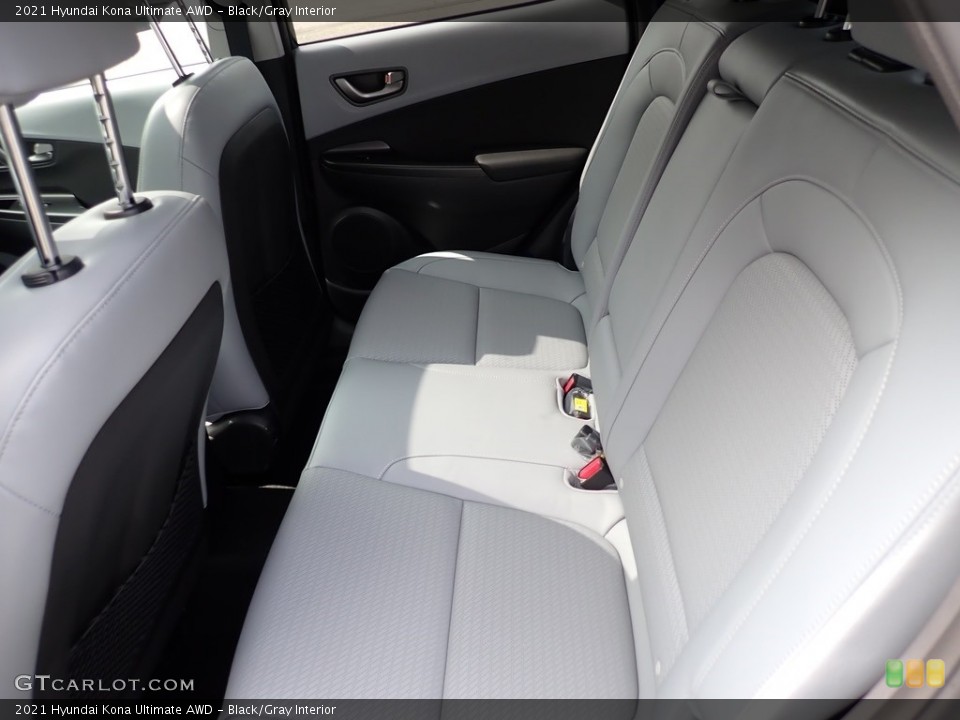 Black/Gray Interior Rear Seat for the 2021 Hyundai Kona Ultimate AWD #139544448