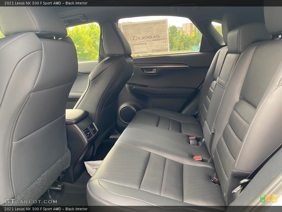 Black Interior Rear Seat for the 2021 Lexus NX 300 F Sport AWD #139544685