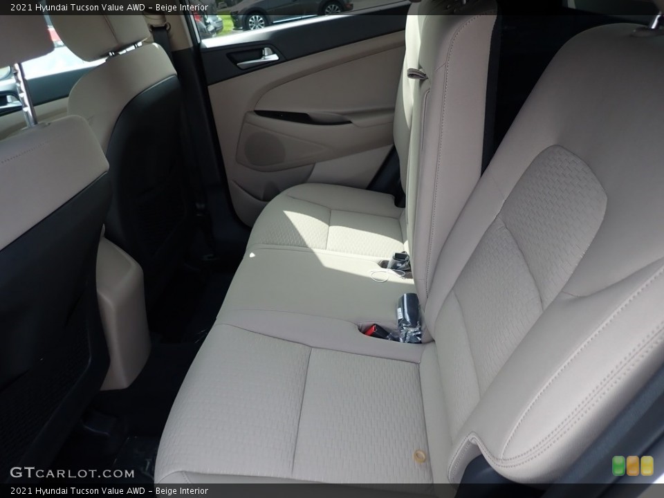 Beige Interior Rear Seat for the 2021 Hyundai Tucson Value AWD #139545012