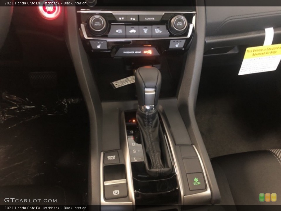 Black Interior Controls for the 2021 Honda Civic EX Hatchback #139545513