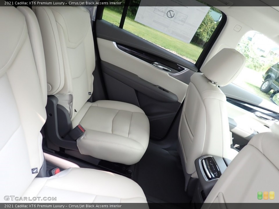 Cirrus/Jet Black Accents Interior Rear Seat for the 2021 Cadillac XT6 Premium Luxury #139548482