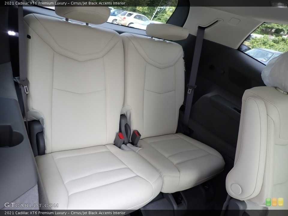 Cirrus/Jet Black Accents Interior Rear Seat for the 2021 Cadillac XT6 Premium Luxury #139548509