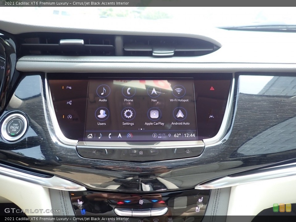Cirrus/Jet Black Accents Interior Controls for the 2021 Cadillac XT6 Premium Luxury #139548710