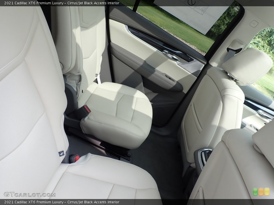 Cirrus/Jet Black Accents Interior Rear Seat for the 2021 Cadillac XT6 Premium Luxury #139548986