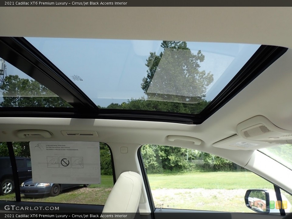 Cirrus/Jet Black Accents Interior Navigation for the 2021 Cadillac XT6 Premium Luxury #139549096