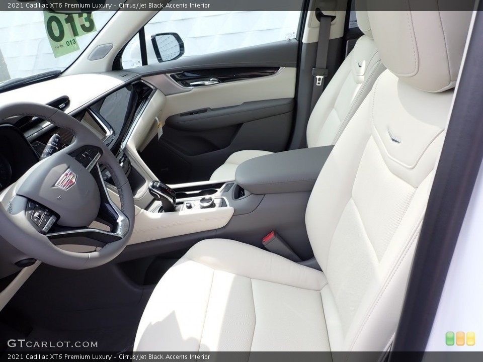 Cirrus/Jet Black Accents Interior Photo for the 2021 Cadillac XT6 Premium Luxury #139549118