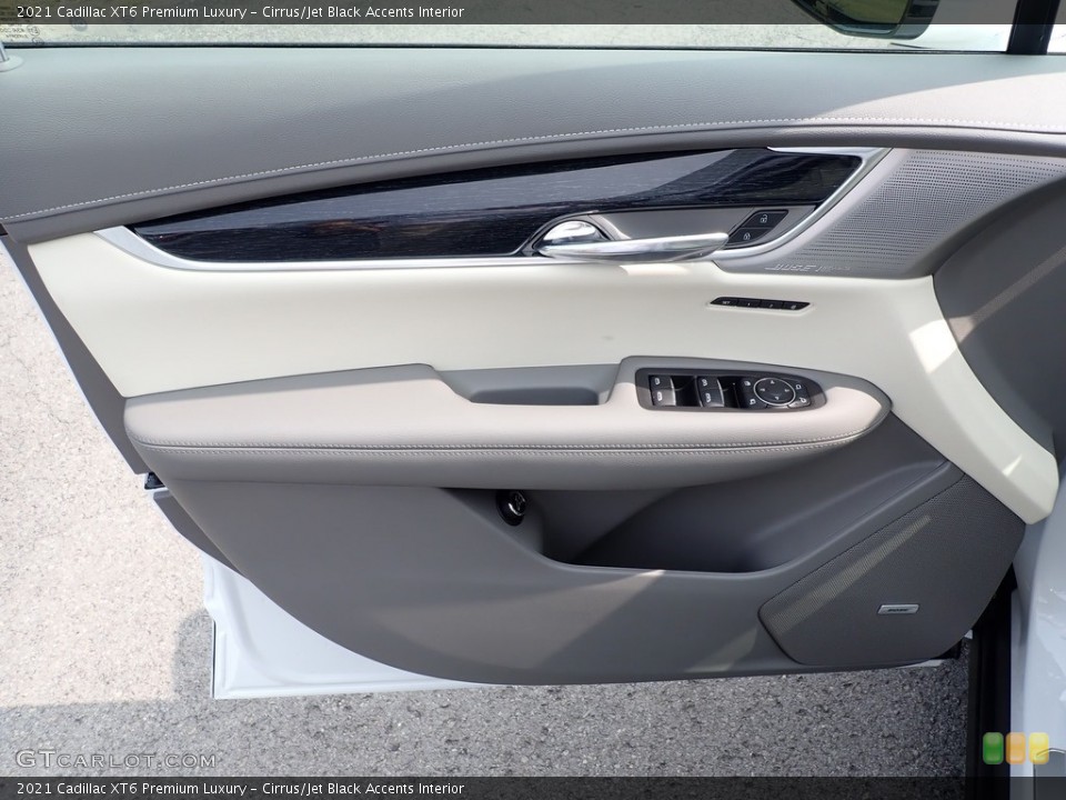 Cirrus/Jet Black Accents Interior Door Panel for the 2021 Cadillac XT6 Premium Luxury #139549139