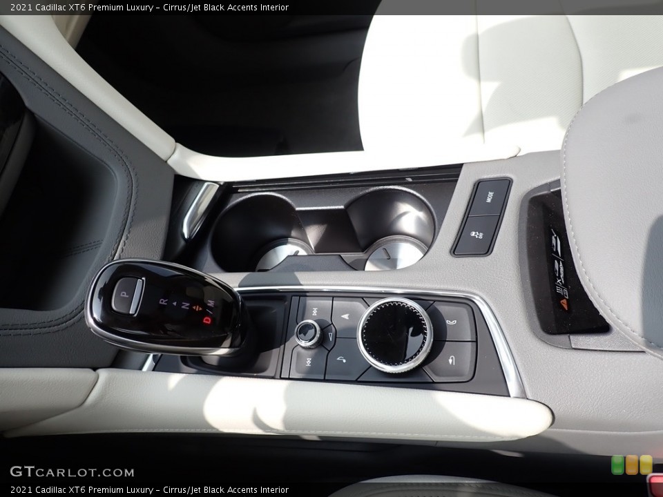 Cirrus/Jet Black Accents Interior Transmission for the 2021 Cadillac XT6 Premium Luxury #139549310