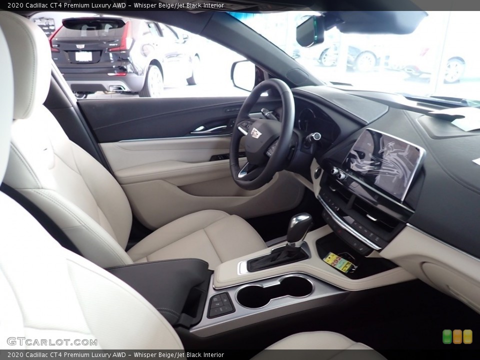 Whisper Beige/Jet Black Interior Dashboard for the 2020 Cadillac CT4 Premium Luxury AWD #139551146