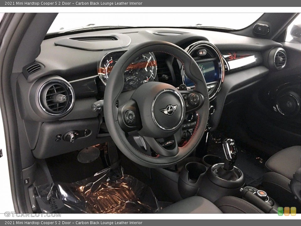 Carbon Black Lounge Leather Interior Steering Wheel for the 2021 Mini Hardtop Cooper S 2 Door #139551977