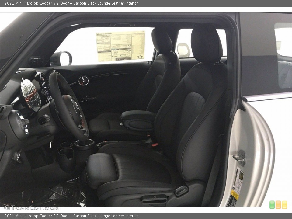 Carbon Black Lounge Leather Interior Front Seat for the 2021 Mini Hardtop Cooper S 2 Door #139552028