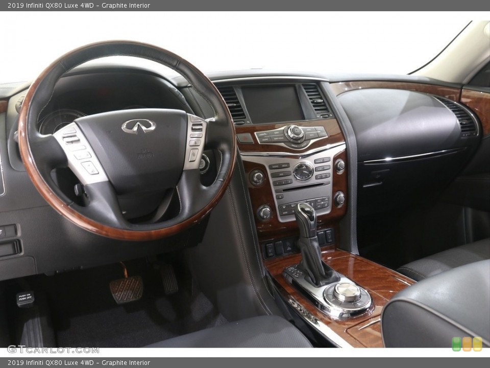 Graphite Interior Dashboard for the 2019 Infiniti QX80 Luxe 4WD #139556213