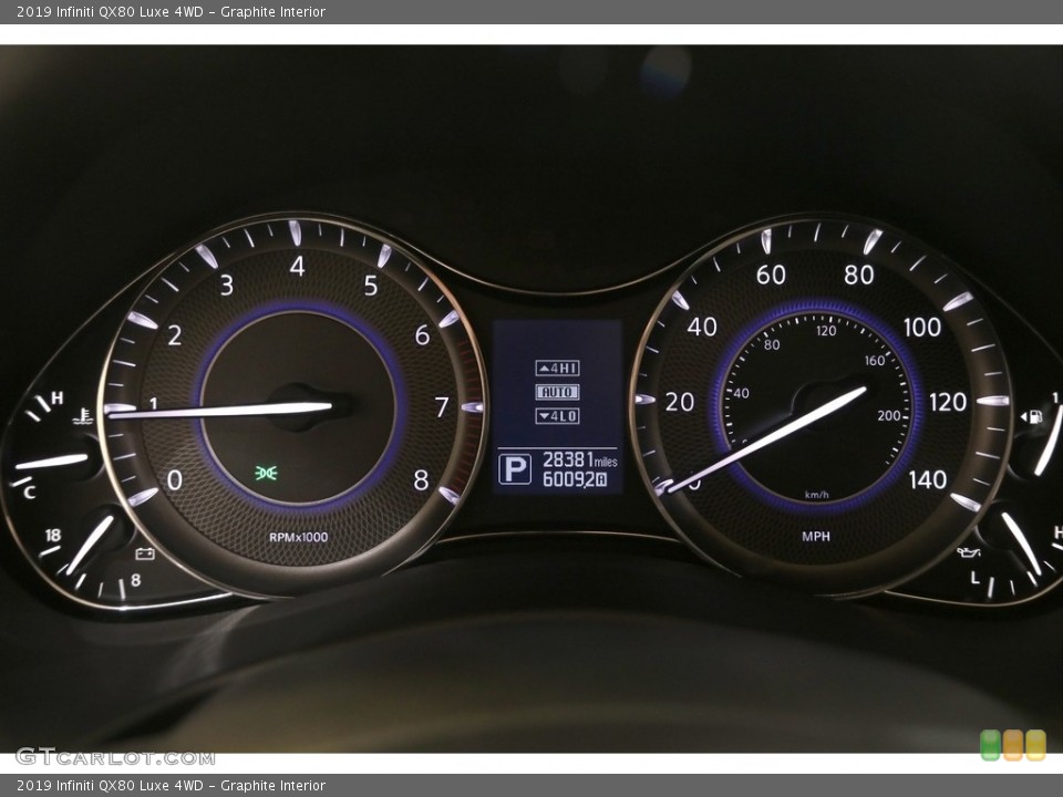 Graphite Interior Gauges for the 2019 Infiniti QX80 Luxe 4WD #139556243