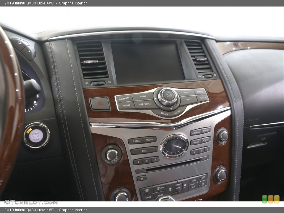 Graphite Interior Controls for the 2019 Infiniti QX80 Luxe 4WD #139556300