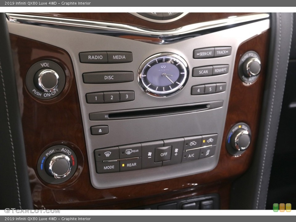 Graphite Interior Controls for the 2019 Infiniti QX80 Luxe 4WD #139556483
