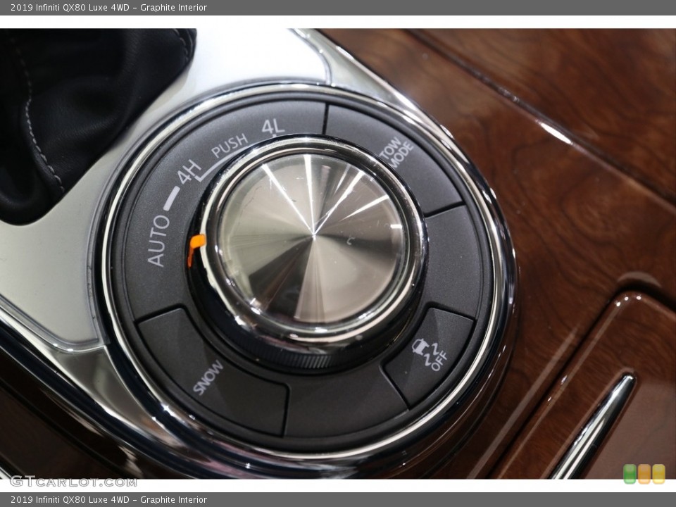 Graphite Interior Controls for the 2019 Infiniti QX80 Luxe 4WD #139556540