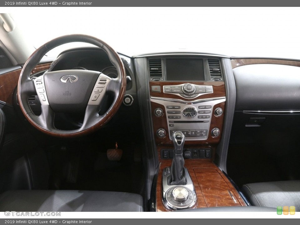 Graphite Interior Dashboard for the 2019 Infiniti QX80 Luxe 4WD #139556618