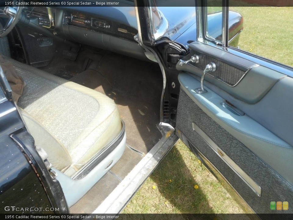 Beige Interior Door Panel for the 1956 Cadillac Fleetwood Series 60 Special Sedan #139558659