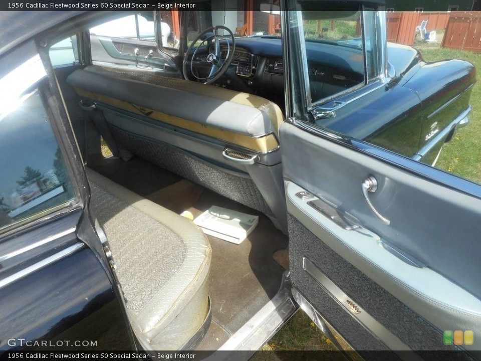 Beige Interior Door Panel for the 1956 Cadillac Fleetwood Series 60 Special Sedan #139558682