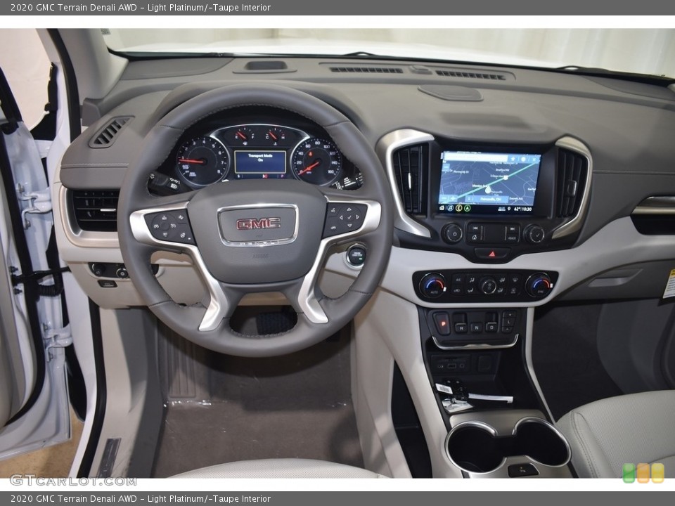 Light Platinum/­Taupe Interior Dashboard for the 2020 GMC Terrain Denali AWD #139559111
