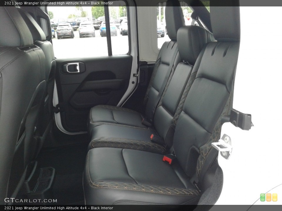 Black Interior Rear Seat for the 2021 Jeep Wrangler Unlimited High Altitude 4x4 #139561268