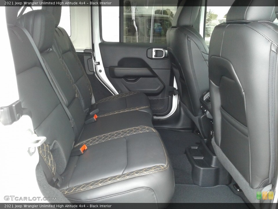 Black Interior Rear Seat for the 2021 Jeep Wrangler Unlimited High Altitude 4x4 #139561349