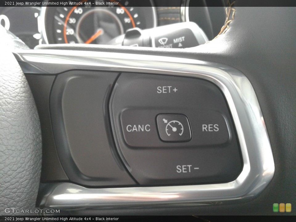 Black Interior Steering Wheel for the 2021 Jeep Wrangler Unlimited High Altitude 4x4 #139561448