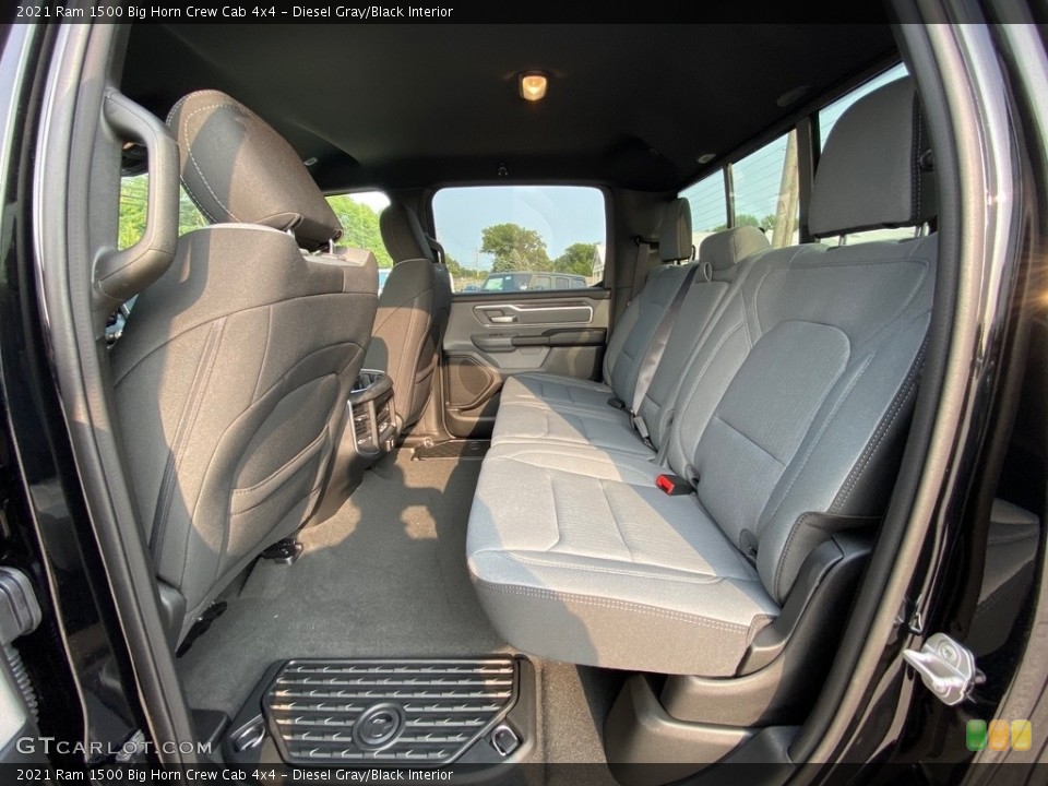 Diesel Gray/Black Interior Rear Seat for the 2021 Ram 1500 Big Horn Crew Cab 4x4 #139561769