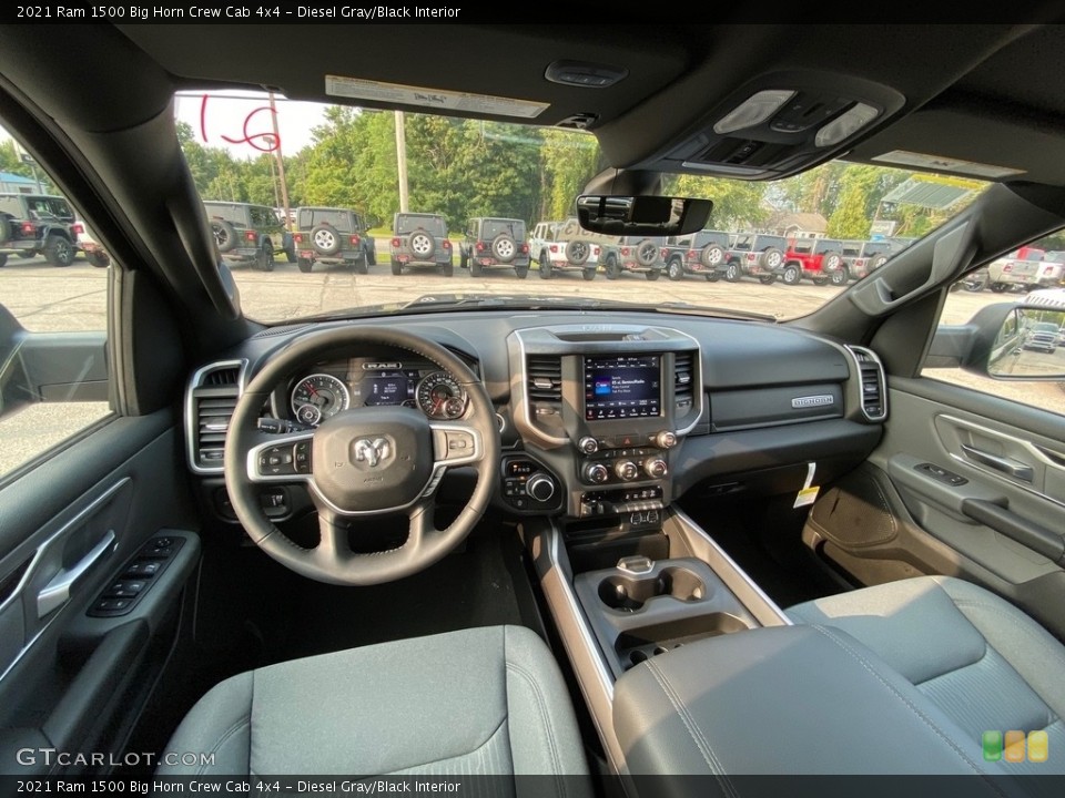 Diesel Gray/Black Interior Front Seat for the 2021 Ram 1500 Big Horn Crew Cab 4x4 #139561793