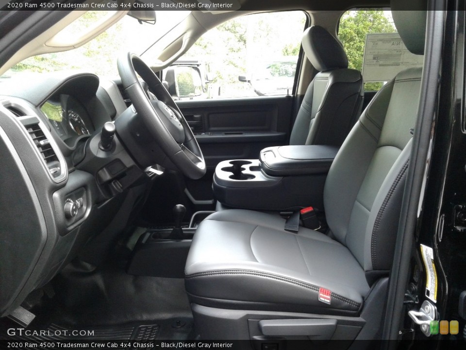 Black/Diesel Gray Interior Front Seat for the 2020 Ram 4500 Tradesman Crew Cab 4x4 Chassis #139562867