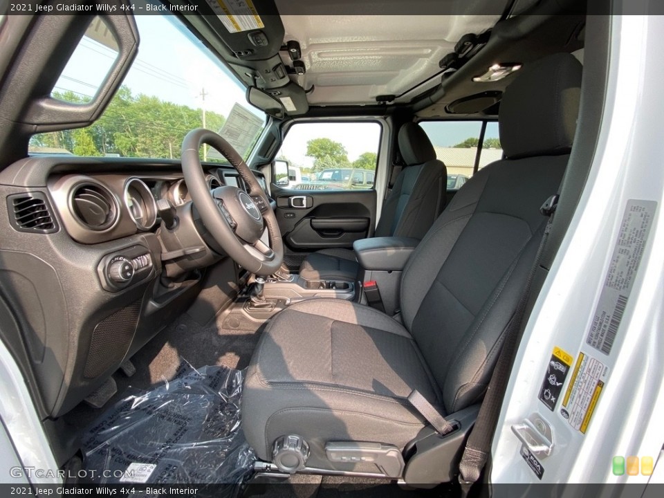 Black Interior Front Seat for the 2021 Jeep Gladiator Willys 4x4 #139562939