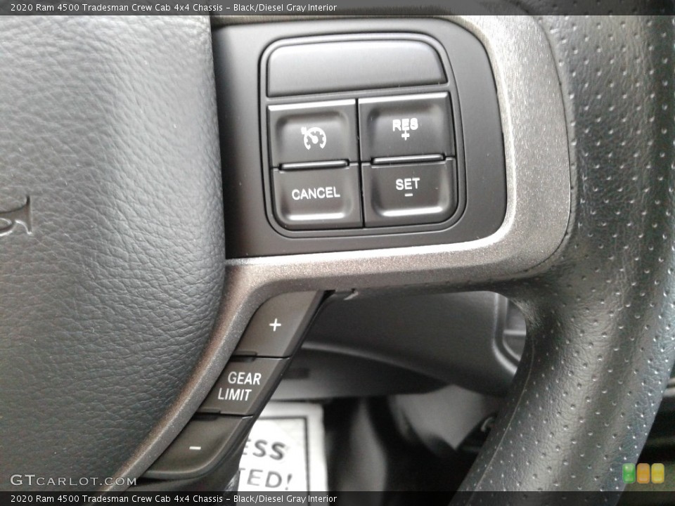 Black/Diesel Gray Interior Steering Wheel for the 2020 Ram 4500 Tradesman Crew Cab 4x4 Chassis #139563086