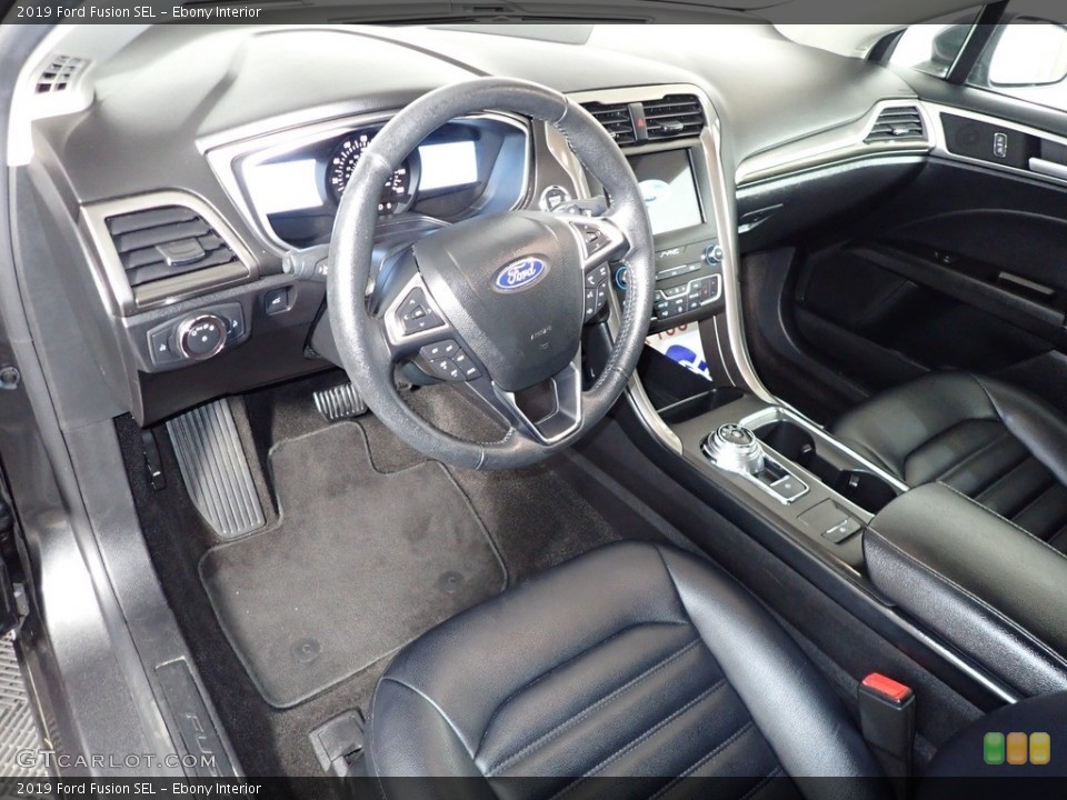 Ebony Interior Photo for the 2019 Ford Fusion SEL #139564766