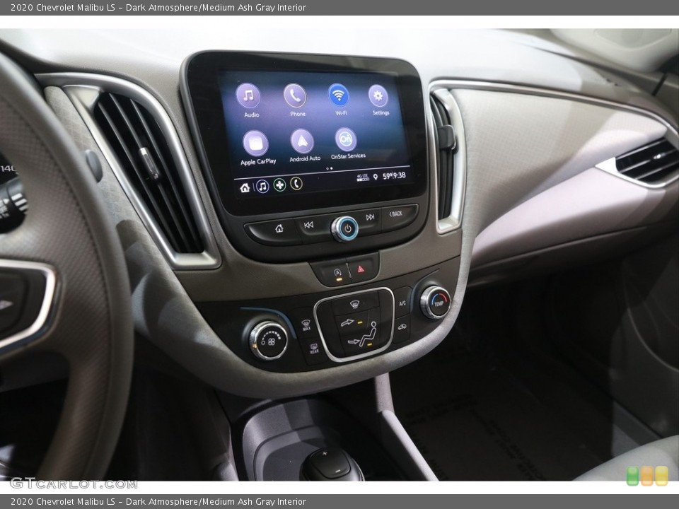 Dark Atmosphere/Medium Ash Gray Interior Controls for the 2020 Chevrolet Malibu LS #139565330