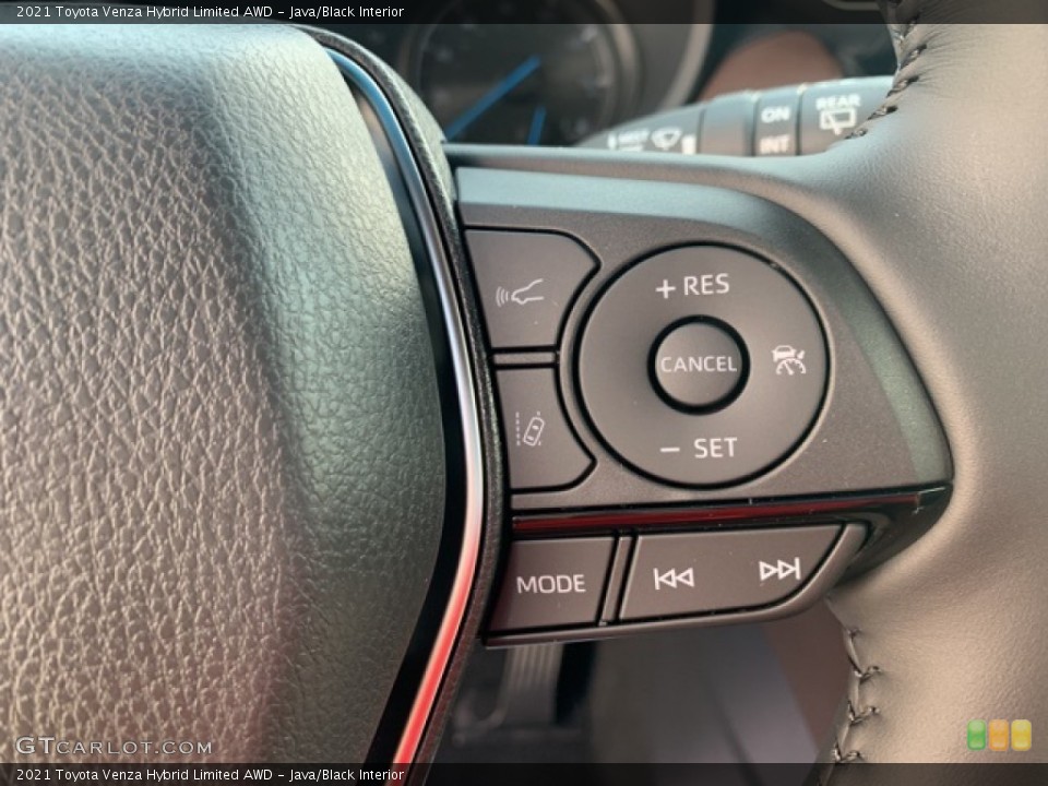 Java/Black Interior Steering Wheel for the 2021 Toyota Venza Hybrid Limited AWD #139566011
