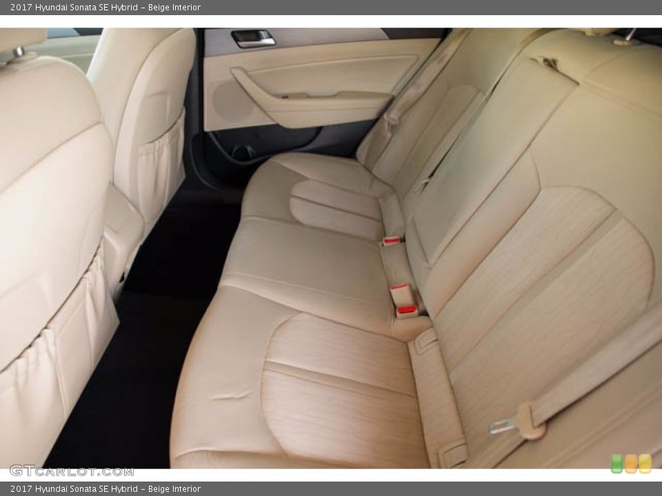 Beige Interior Rear Seat for the 2017 Hyundai Sonata SE Hybrid #139566440
